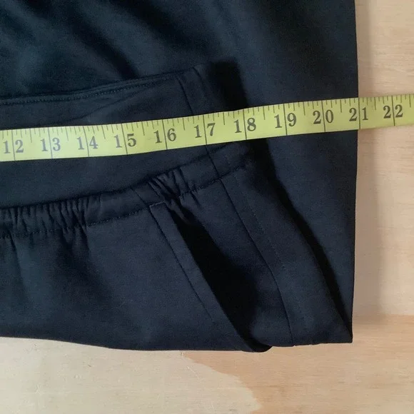 Athleta Coaster Luxe Wide Leg Pants Black Drawstring High Rise XL Tall - Picture 9 of 12